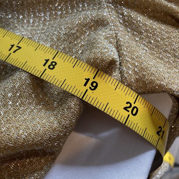 Vintage Phil‎ Rose Of California Gold Metallic Tank Top Cardigan Set Est. Size L - Picture 13 of 16